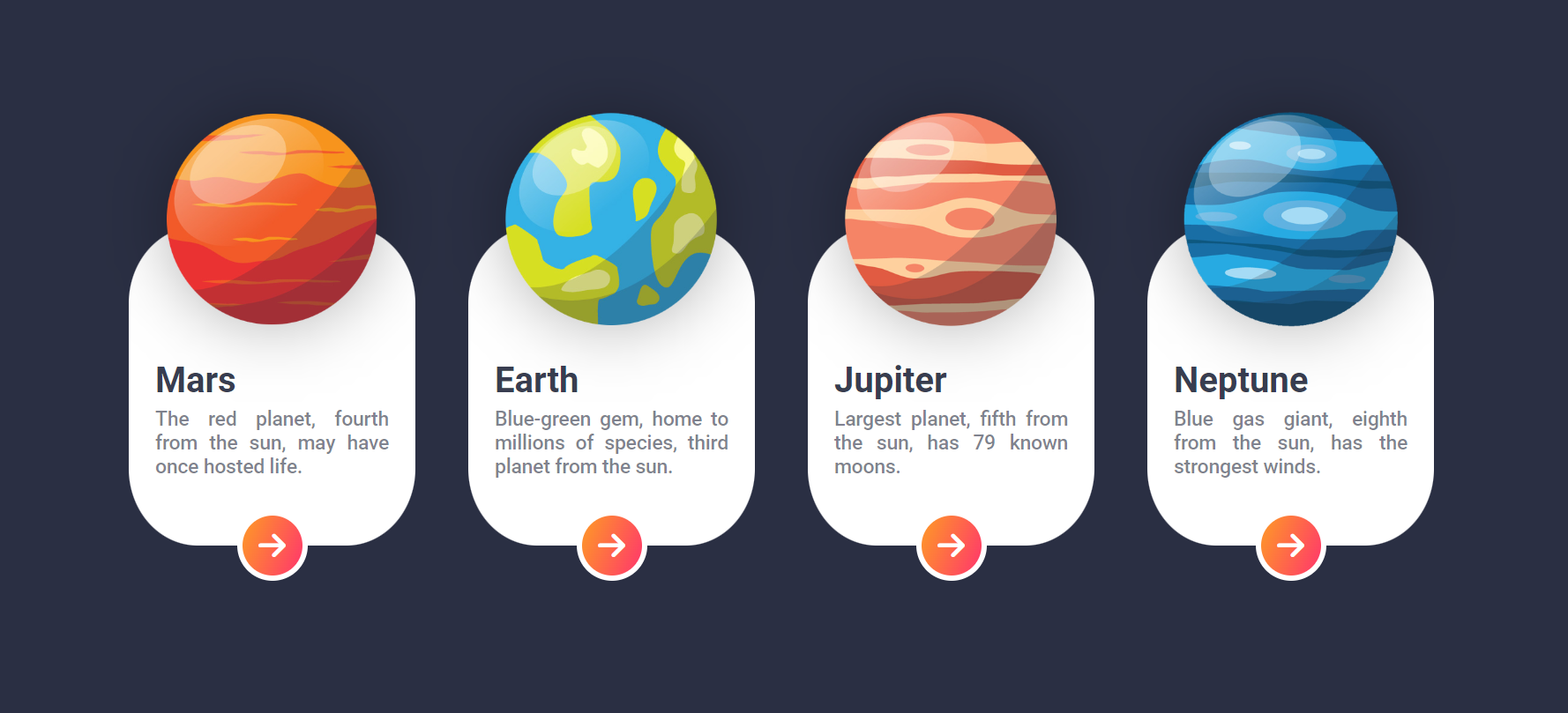 Post Cards Animation CSS Main